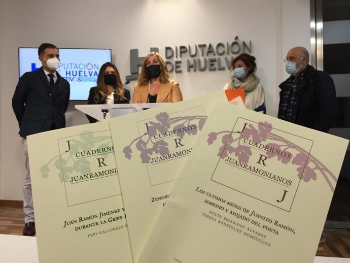 Presentación de los tres primeros números de su nueva colección 'Cuadernos juanramonianos'.