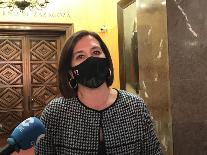 La vicealcaldesa de Zaragoza y portavoz del grupo municipal de Ciudadanos en el Ayuntamiento de Zaragoza, Sara Fernández