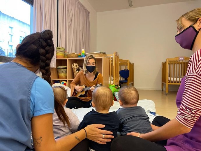 Educación musical para niños de 0-3 años.