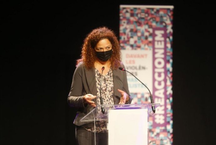La presidenta del Consell de Mallorca, Catalina Cladera, en las jornadas 'Violencias machistas, un abordaje sistémico'.