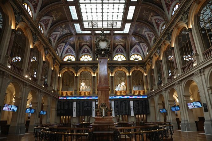 Interior del Palacio de la Bolsa, a 21 de octubre de 2021, en Madrid (España). 