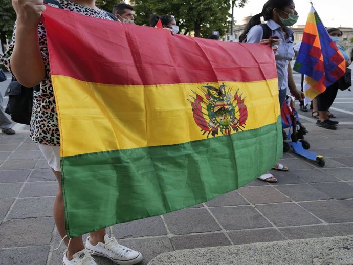 Bandera de Bolivia (imagen de archivo).