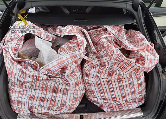 Parte de la droga incautada