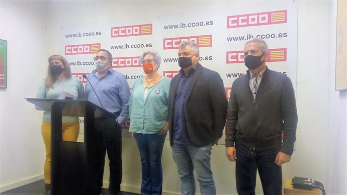 Representantes de CCOO de Baleares, Canarias, Ceuta y Melilla.