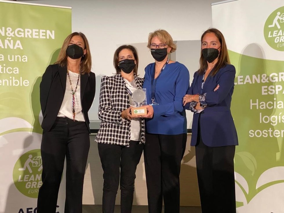 Barbara Ferrer, Responsable De Lean&Green De AECOC ; Raquel Murcia, Directora Técnica Y De Calidad De Olmed; Ana Galve, Directora Corporativa De Operaciones Logísticas Externas, Y Maria Tena, Directora De Logística Y Transporte De AECOC.