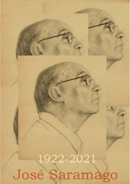 Cartel anunciador de las jornadas literarias de la US para celebrar el centenario del nacimiento del Nobel José Saramago.