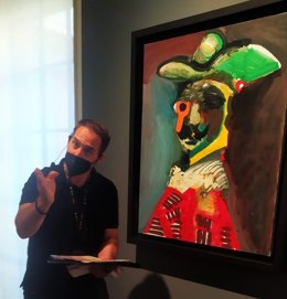 David Saborido, en el Museo de Cádiz.