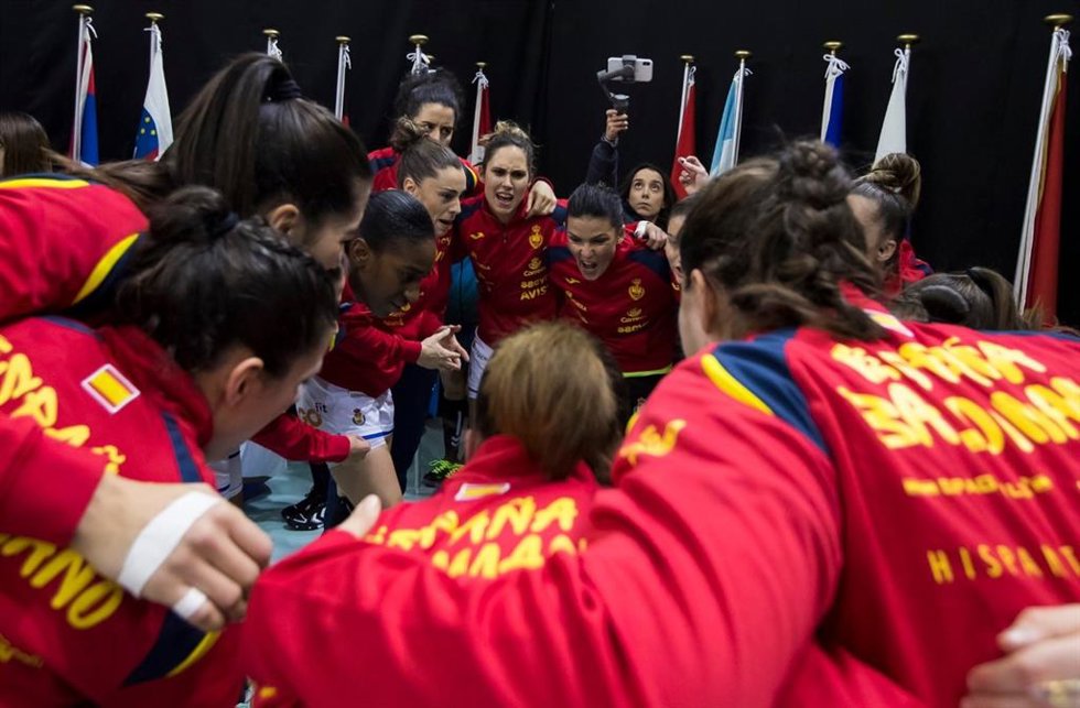 Archivo - La selección española femenina de balonmano Guerreras en el Mundial de Japón