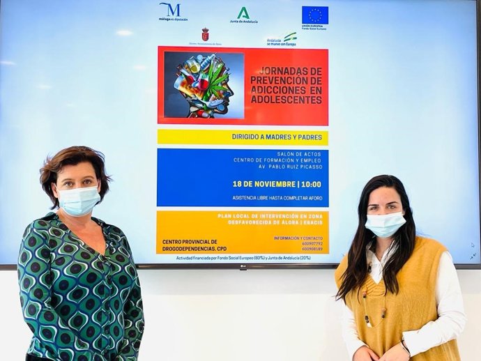 La Diputación de Málaga celebra una jornada de prevención de adicciones en adolescentes dirigida a padres en Álora