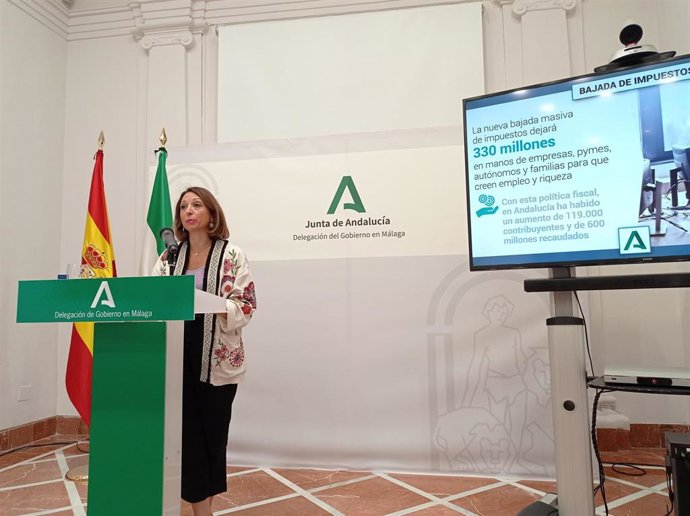 Archivo - La delegada del Gobierno andaluz en Málaga, Patricia Navarro, en una imagen de archivo