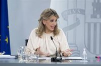 Díaz evita hablar de "futuribles" sobre la ampliación del periodo de cálculo de las pensiones