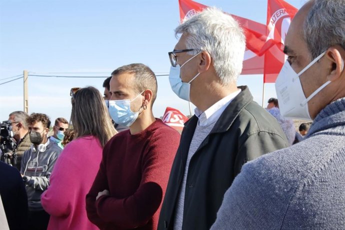 Bustamante y Lay en la concentración