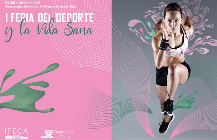 Cartel de la I Feria del Deporte y la Vida Sana.