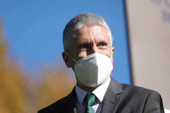 El ministro del Interior, Fernando Grande-Marlaska, en el acto de la Guardia Civil