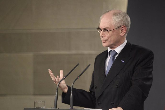 Archivo - Mariano Rajoy y Van Rompuy en Moncloa