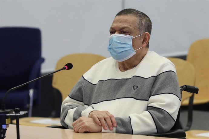 Archivo - El ex militar Inocento Orlando Montano durante una sesión de su juicio en Madrid, un proceso de la justicia española por la matanza de cinco sacerdotes jesuitas, asesinados el 16 de noviembre de 1989 durante la guerra civil salvadoreña,