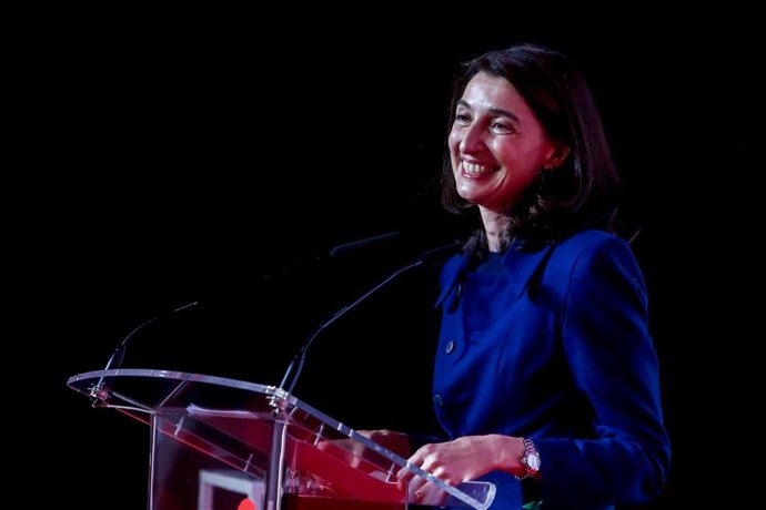 La ministra de Justicia, Pilar Llop, interviene en el cierre de la quinta edición de GIRA Mujeres en el Espacio Downtown, a 16 de noviembre de 2021, en Madrid, (España). 