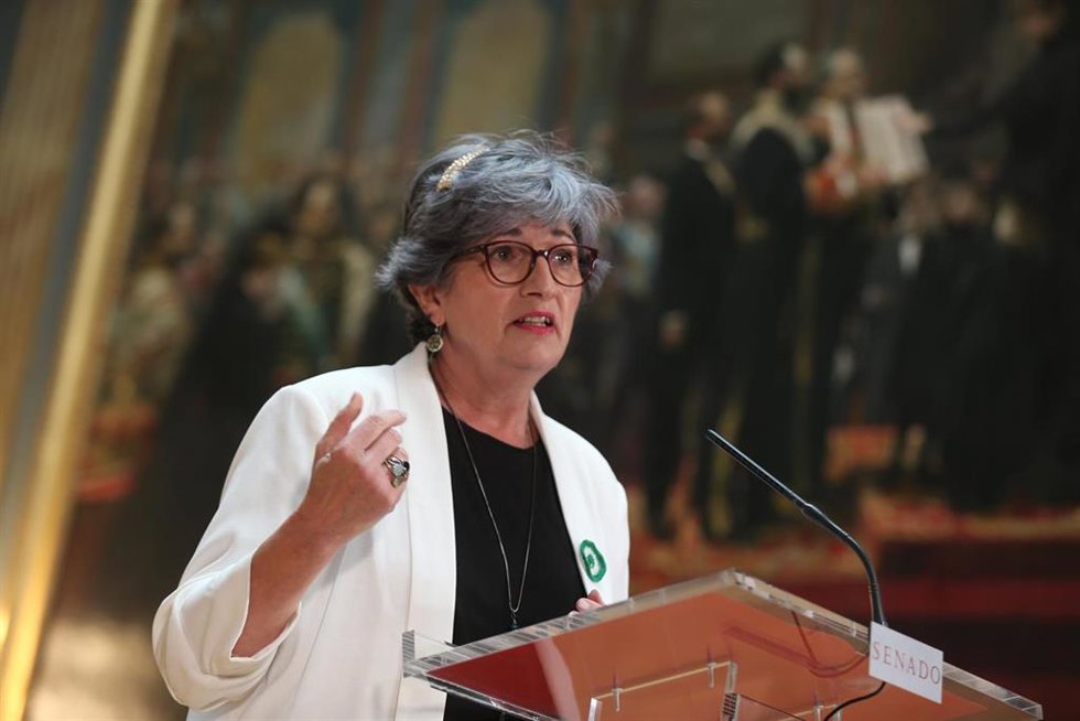 Archivo - La senadora de Adelante Andalucía, Pilar González, en una imagen de archivo