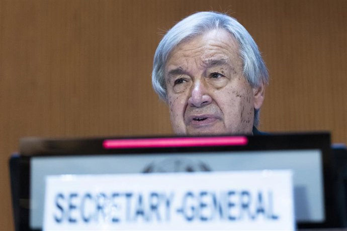 Archivo - El secretario general de la ONU, António Guterres