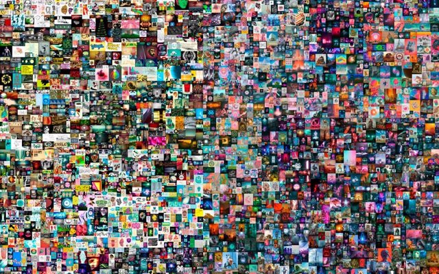 Obra digital del artista Beeple, 'Everydays: the first 5000 days', vendida en NFT por 69 millones de dólares.