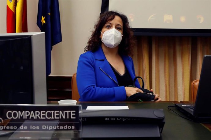 Archivo - La eurodiputada Iratxe García Pérez en el Congreso de los Diputados