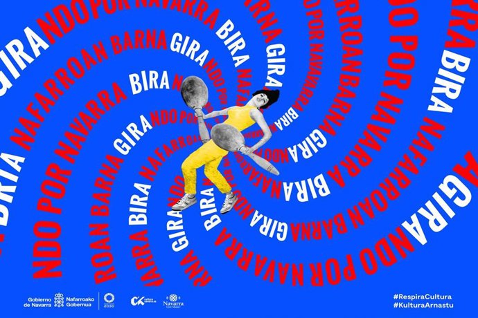 Cartel con el que arrancó el programa Girando por Navarra.