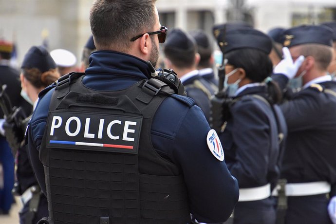 Despliegue policial durante el Día del Armisticio en Francia