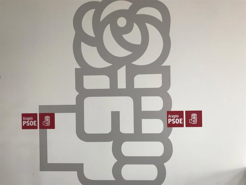 Archivo - Logo del PSOE Aragón.