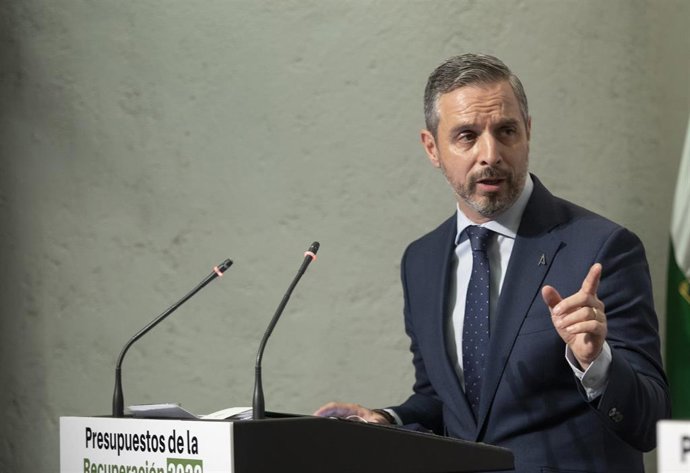 El consejero de Hacienda y Financiación Europea, Juan Bravo, en una foto de archivo.