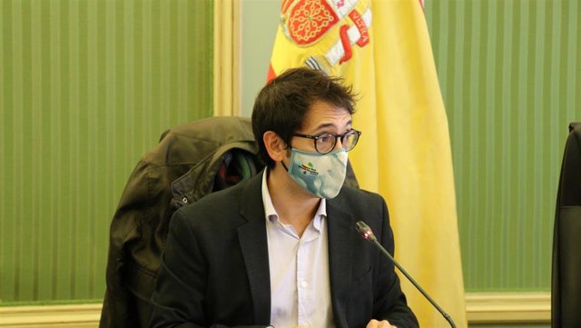 El conseller de Modelo Económico, Turismo y Trabajo, Iago Negueruela, en la comparecencia parlamentaria.