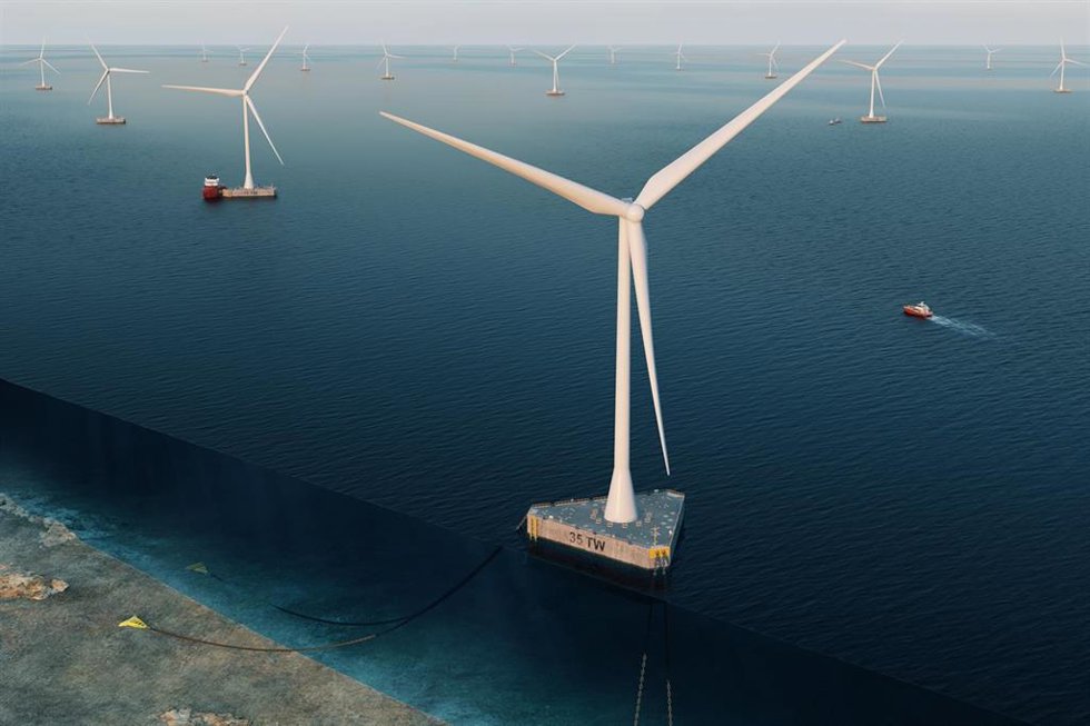 Proyecto para eólica marina flotante de Beridi