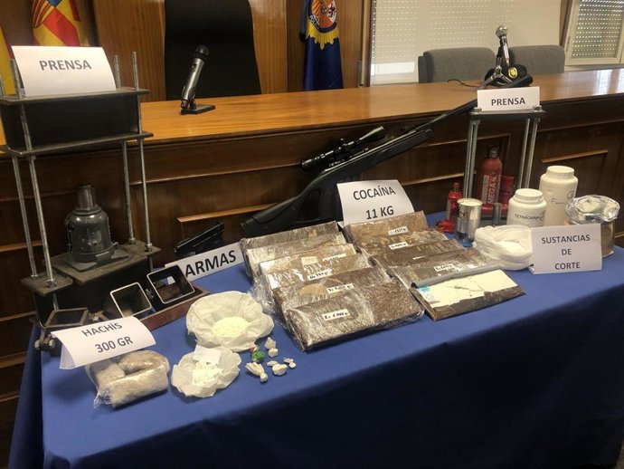 Efectos incautados por la Policía Nacional en la 'Operación Chacal'