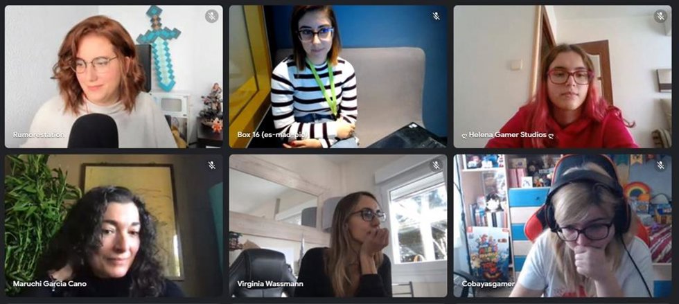 Captura del coloquio 'YouTube Gaming Mujeres', que ha organizado esta plataforma y en la que han participado CobayasGamer, Rumorest y HelenaGamerStudios.