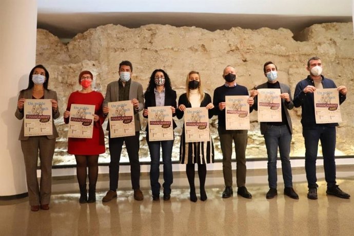 Presentación de las manifestaciones del 20N contra la infrafinanciación