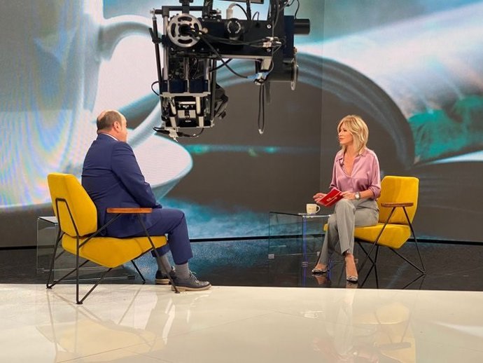 El presidente del EBB del PNV, Andoni Ortuzar, en una entrevista en Antena3