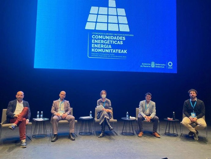 El director gerente del Instituto Balear de la Energía (IBE), Ferran Rosa, en el I Congreso de Comunidades Energéticas organizado por el Gobierno de Navarra.