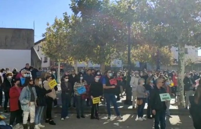 Manifestación en Valdeavero