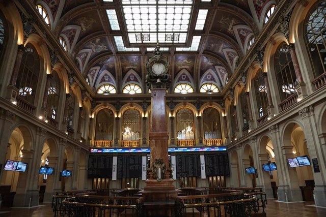 Interior del Palacio de la Bolsa, a 21 de octubre de 2021, en Madrid (España).