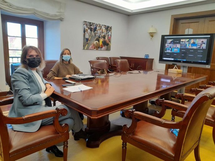 La consejera de Educación de la Junta de Castilla y León, Rocío Lucas, ha participado por videoconferencia en la Conferencia General de Política Universitaria.