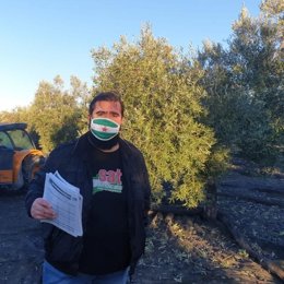 El portavoz nacional del SAT, Óscar Reina.