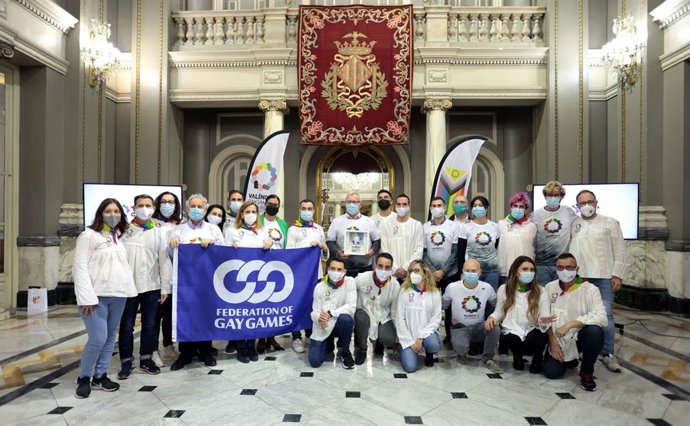 Recepción institucional de la delegación de la candidatura de Valncia como sede de los Gay Games en 2026