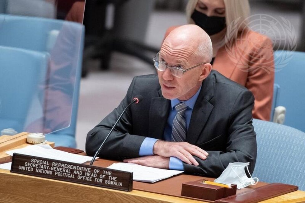 El jefe de la Misión de Asistencia de Naciones Unidas en Somalia (UNSOM), James Swan