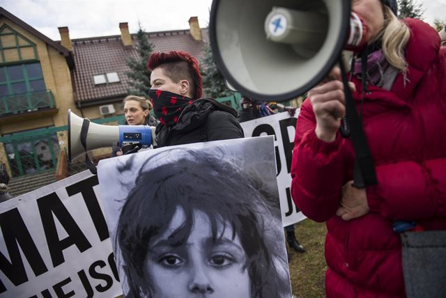 Manifestación contra el maltrato a migrantes en la frontera con Bielorrusia
