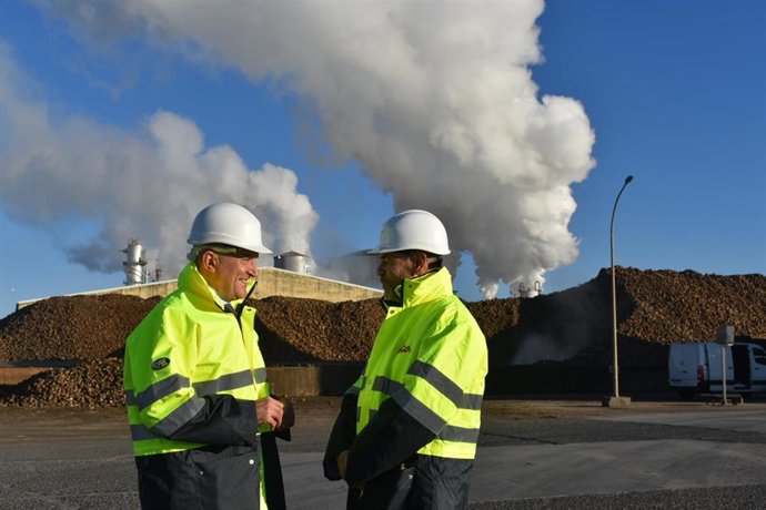 Carnero en la visita a las instalaciones de Acor en Olmedo (Valladolid)