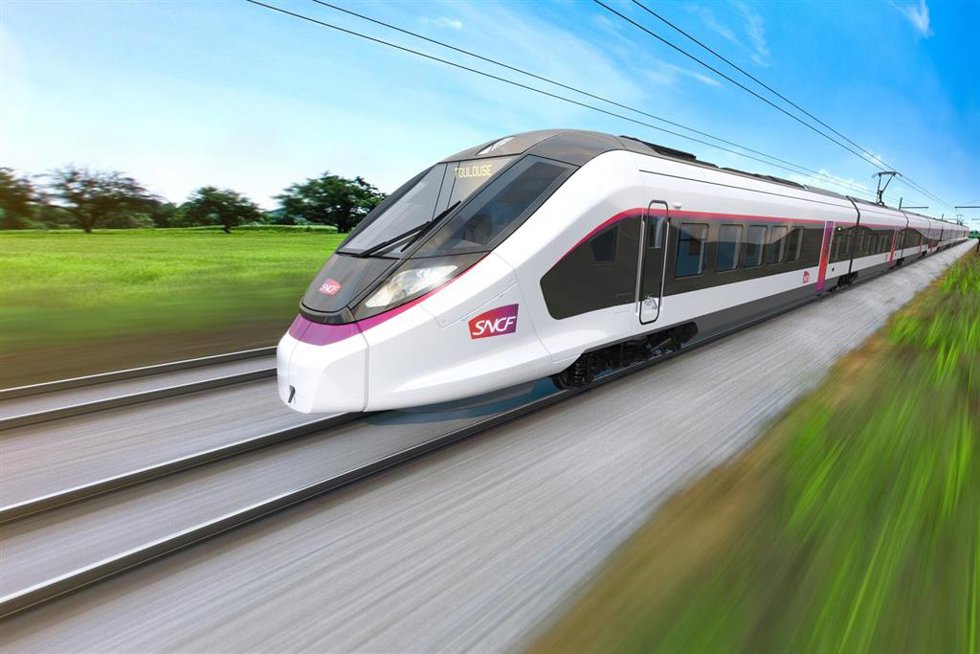 Archivo - Tren que CAF suministrará a Francia