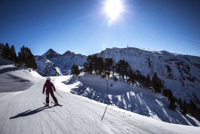 Esquiador en Baqueira Beret