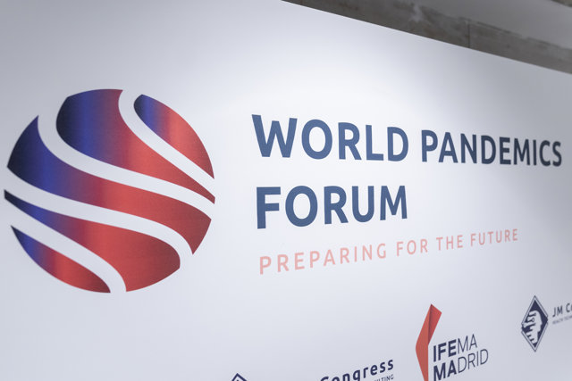 Imagen corporativa de la inauguración del World Pandemics Forum, en Ifema Madrid, a 19 de noviembre de 2021, en Madrid, (España)