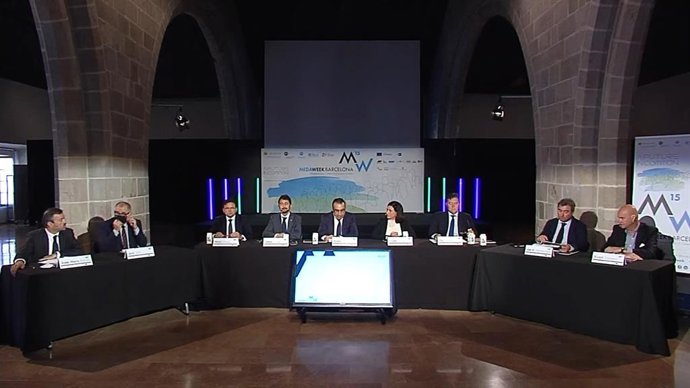 Los participantes en el acto organizado por Medaweek Barcelona.