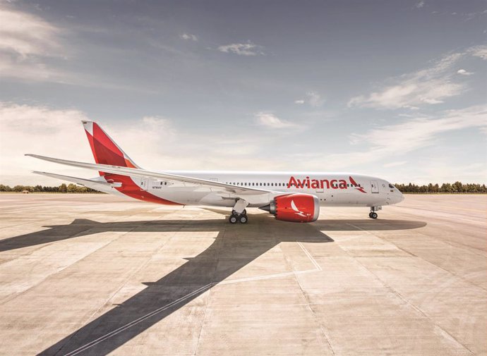 Archivo - Un avión de la aerolínea Avianca.