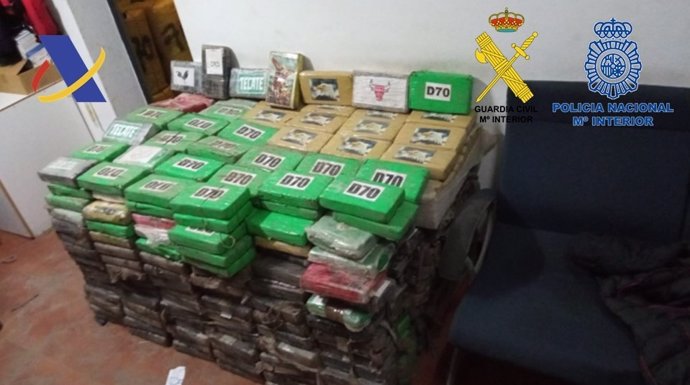 Cocaína incautada en el puerto de Algeciras.
